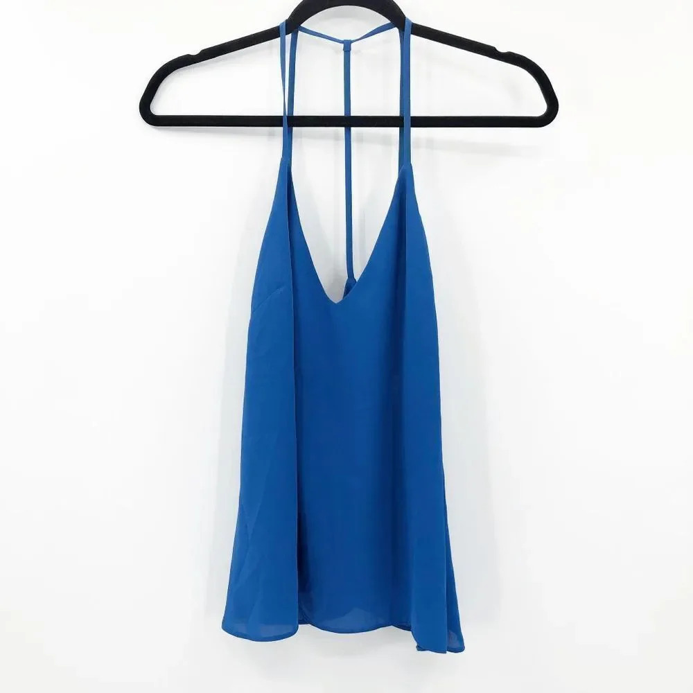 Urban Outfitters Women's Blue V Neck Cami Tank Top Size M